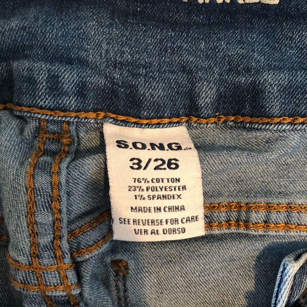 Song high rise ripped jeans